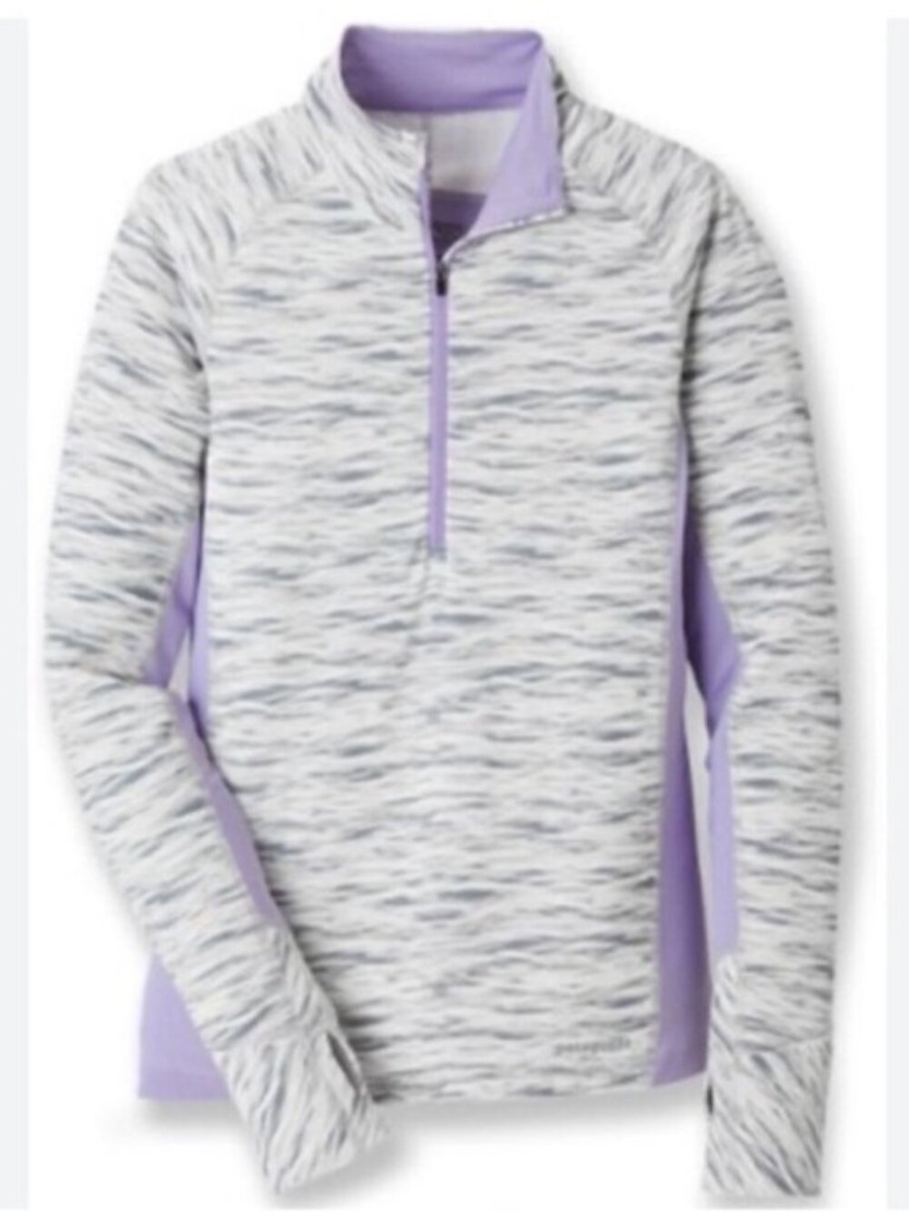 Patagonia Women’s Top All Weather Zip Neck Shirt Pullover Purple New size Small - Picture 6 of 16
